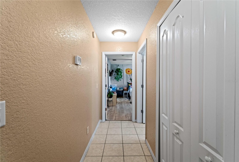 Hallway to 3rd bedroom & guest bathroom