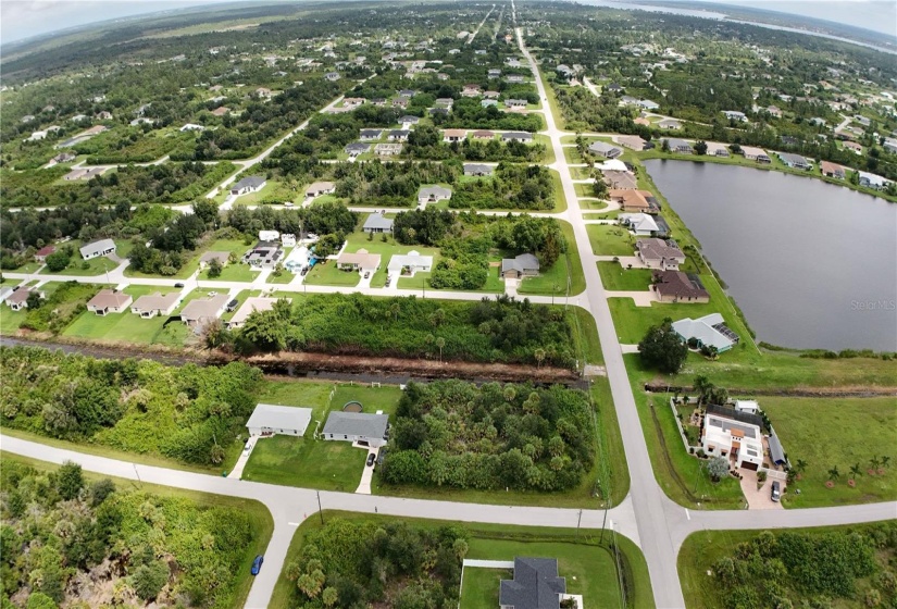 View looking northward.  Two lots at the corner of David Blvd and Grouse Ave.