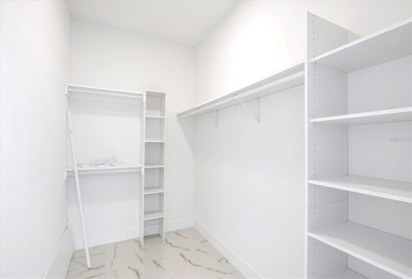 Master walk-in closet