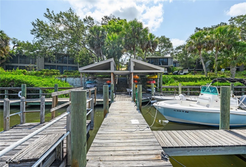 walking areas of Pelican  Cove harbor