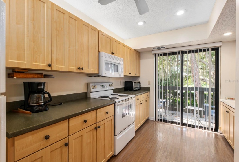 Kitchen with front porch