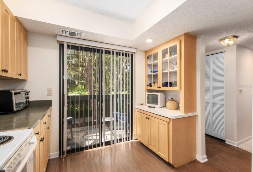 Kitchen with front porch