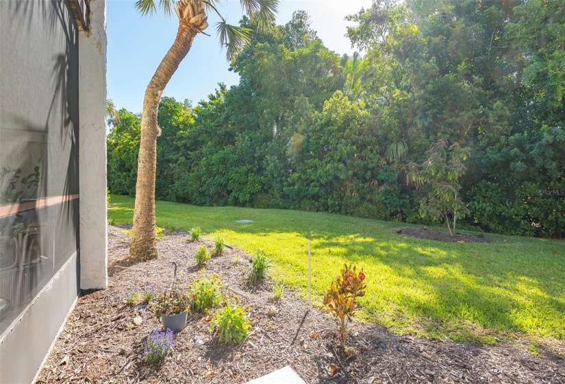 Beautiful wooded and garden views.