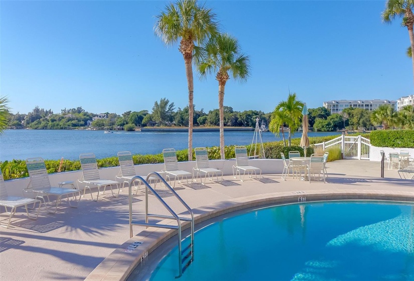 View from pool to the Intracoastal.