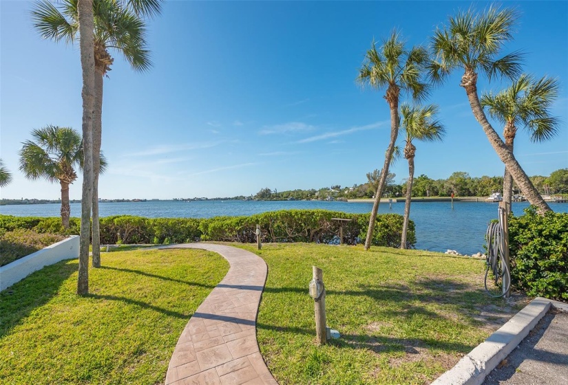 Waterside boardwalk.