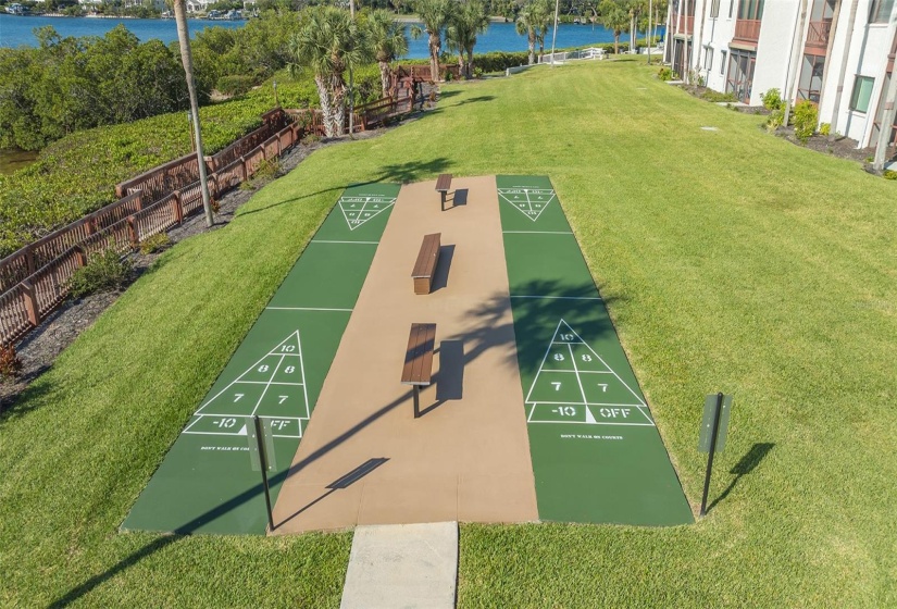 Waterside shuffleboard.