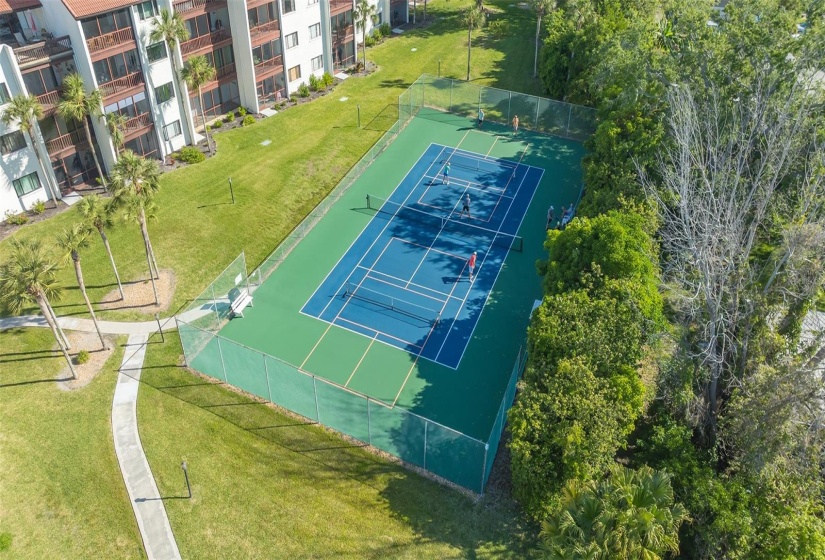 Tennis/pickleball courts.