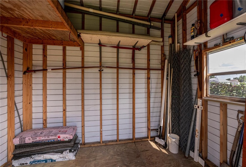 spacious shed for all your gardening needs