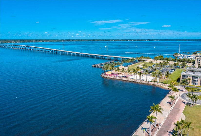 just over the bridge to downtown Punta Gorda, and eateries you can boat to or drive