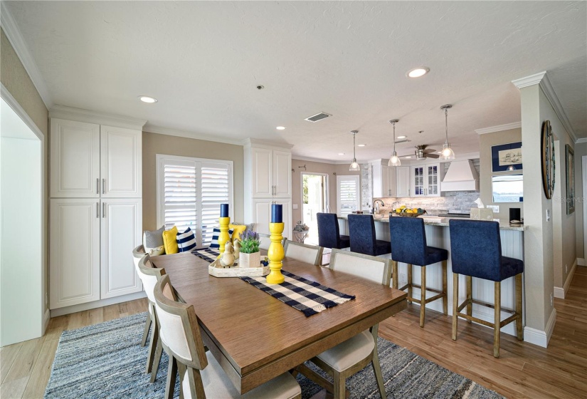 Dining Area Convenient to the Open Kitchen (Renovated Example)