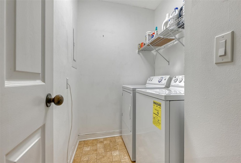 Convenient utility room for laundry