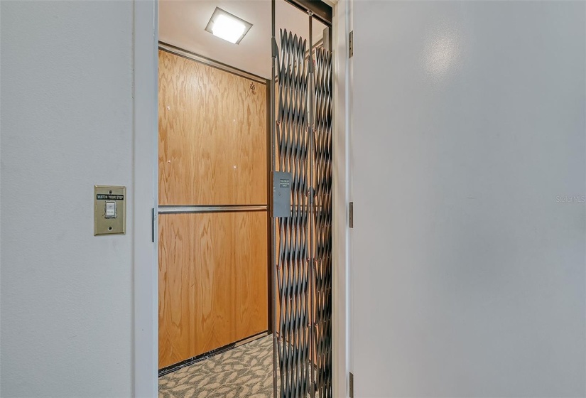 Private elevator with direct access inside the unit