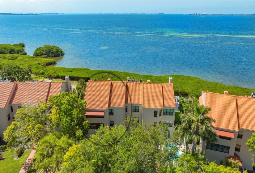 Full Panoramic View of Sarasota Bay - Downtown Sarasota Skyline and Longboat Key