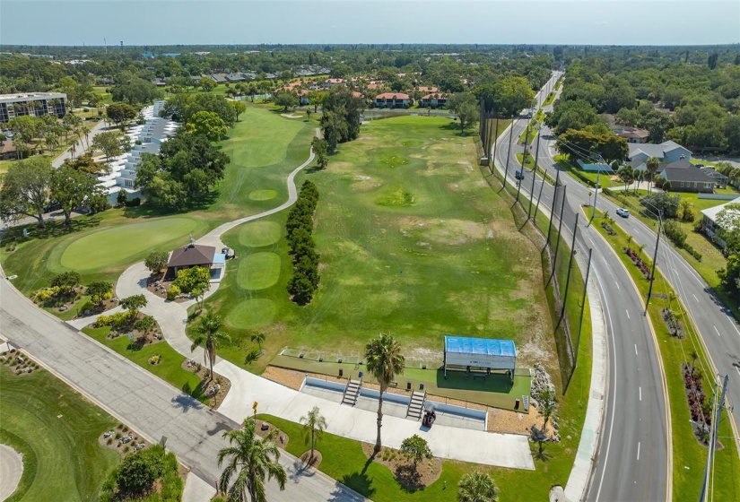 IMG Golf Driving Range - short cart ride away