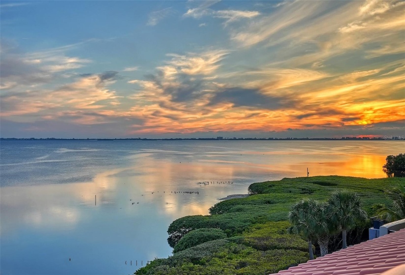 Enjoy seasonal sunsets over Sarasota Bay