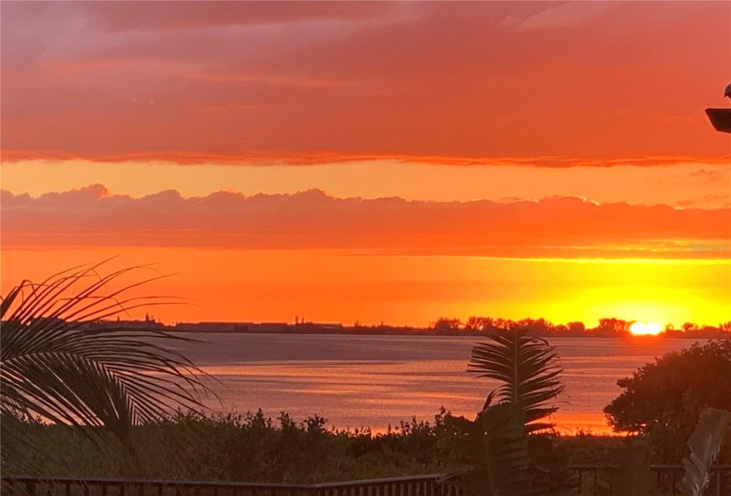 Enjoy seasonal sunsets over Sarasota Bay