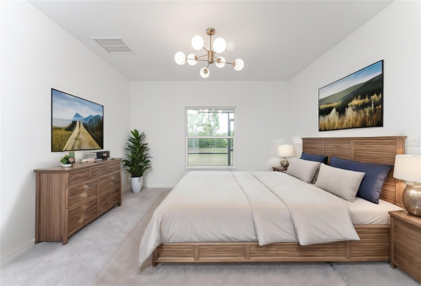 Virtually Staged: Master Bedroom