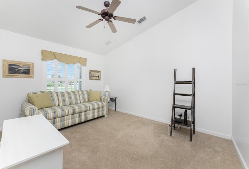 Bedroom #2 is spacious and has a vaulted ceiling!