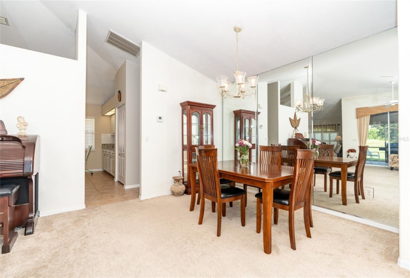 Dining area off kitchen