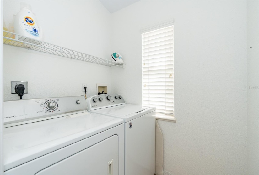 Interior laundry room