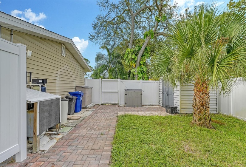 Fully fenced with Storage Shed