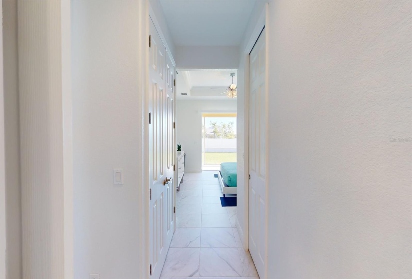 View from Primary bath into bedroom