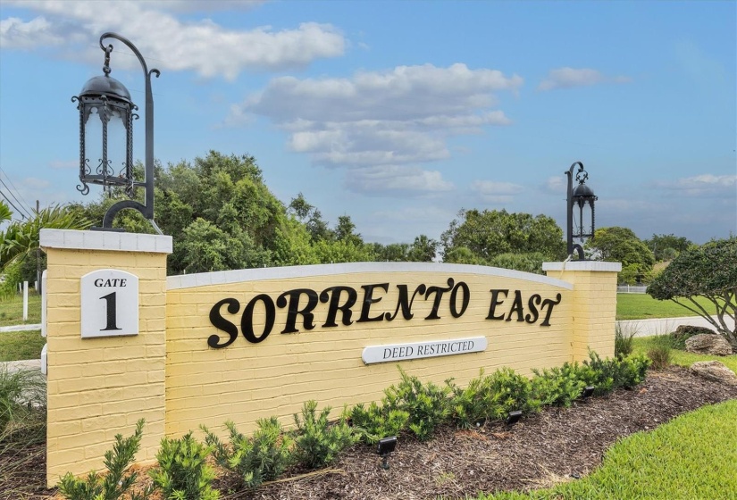 Sorrento East has three entrances on Route 41