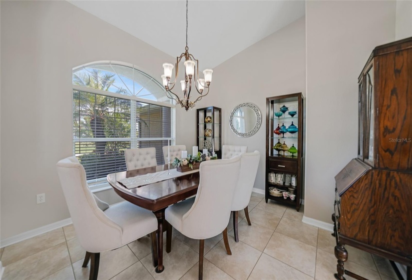 Dining area with amazing natural light from front of home