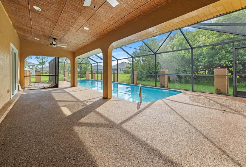 Screened in porch offers so much room in the sun AND shade!