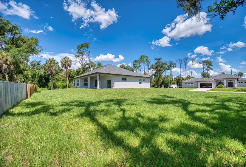 Oversized Lot/ Rear of Home