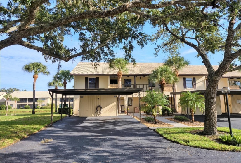 Second Floor Corner Unit with carport and storage area