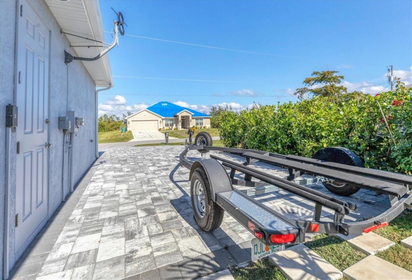 Extended Paver Parking Suited for RV or Boat Parking