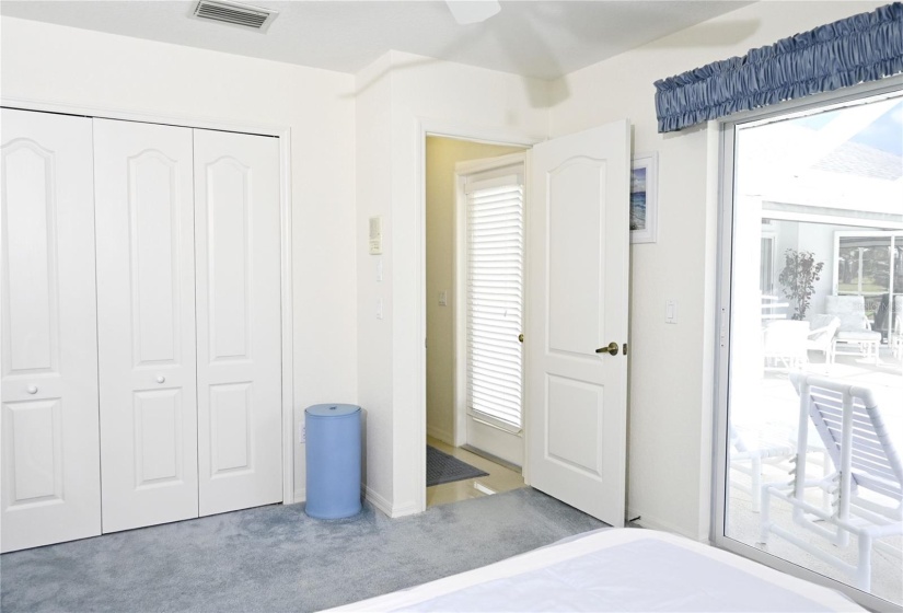 second bedroom with view to guest wing hallway.