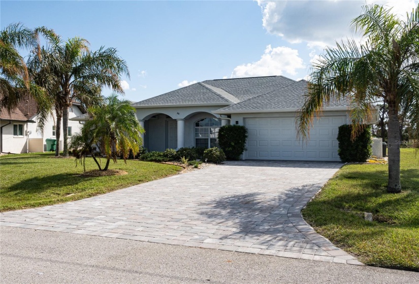 Paved driveway and walkway