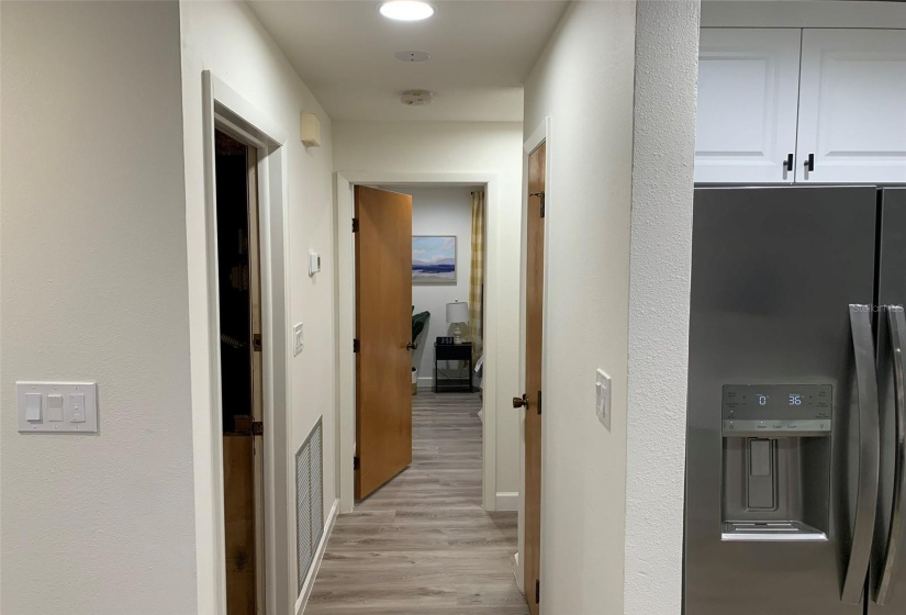 Hallway to 2nd Bedroom and Guest Bathroom