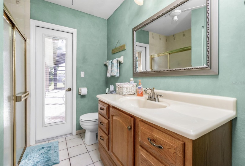 Guest bathroom / pool bath.