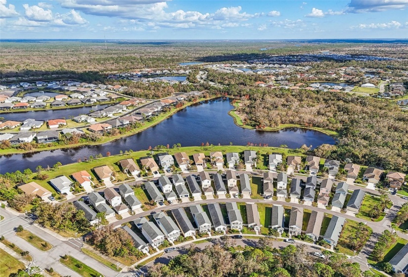 AERIAL OF NEIGHBORHOOD