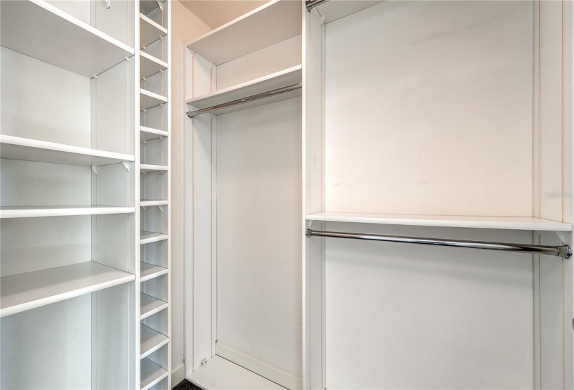 Walk in closet with built Inns