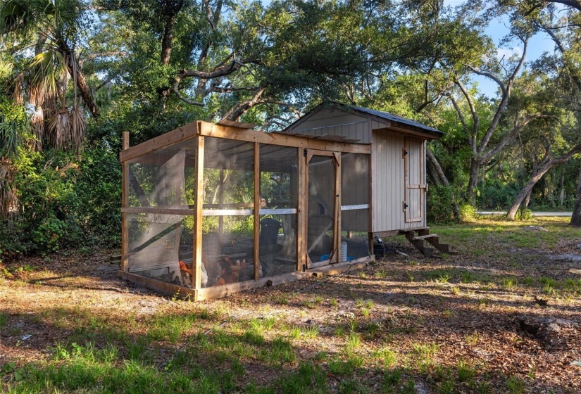 Chicken coop and run