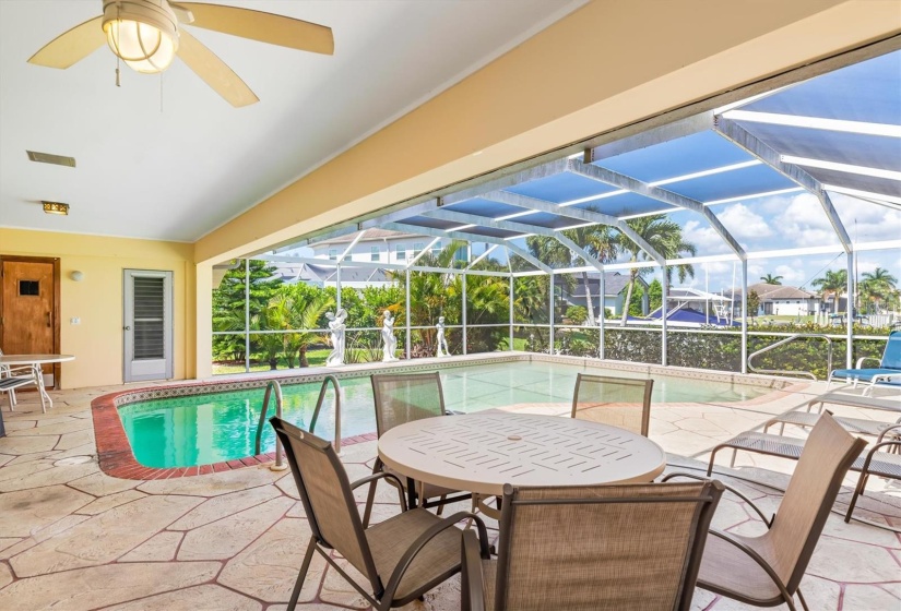 Tons of lanai space for tables, chairs, grill, etc. And don't forget about the SAUNA for added health and relaxation benefits.