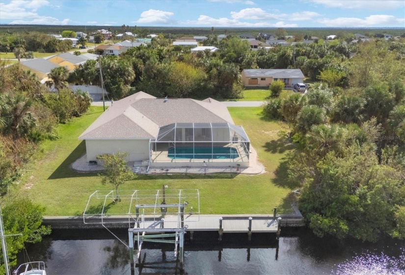 AERIAL VIEW OF EXTERIOR BACK