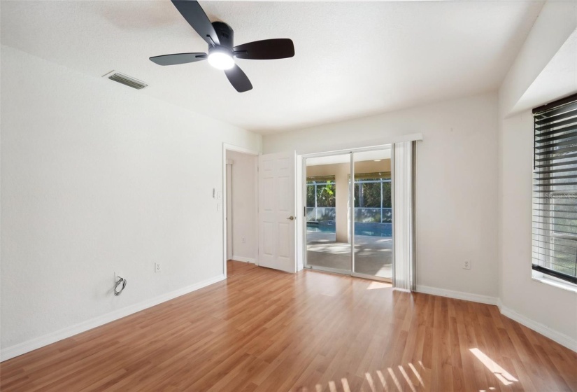 Master bedroom POOL view