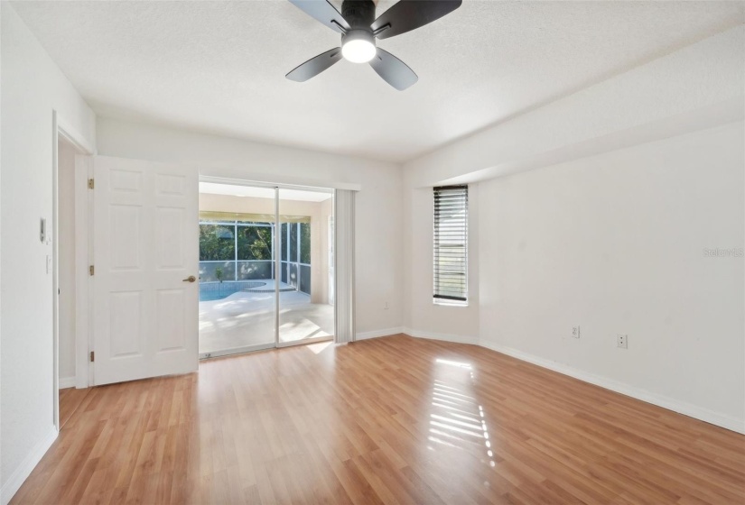 Master bedroom Pool view and access