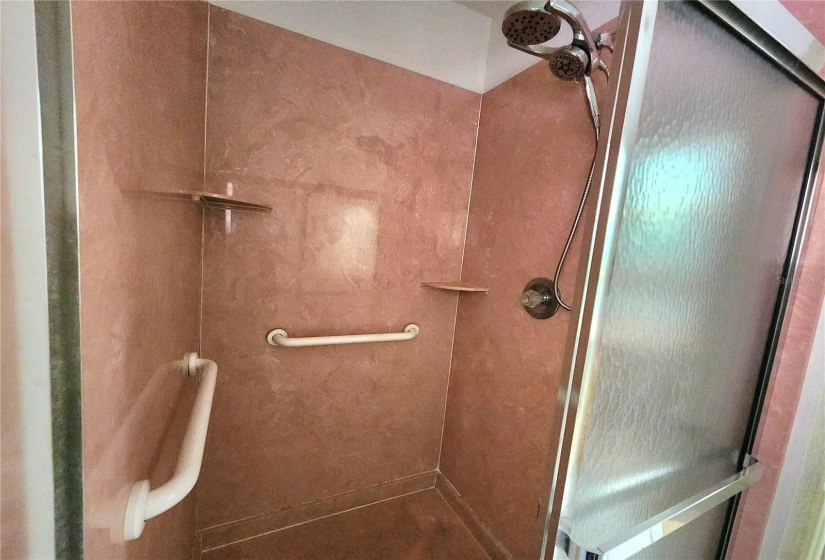 walk in shower is 4x4