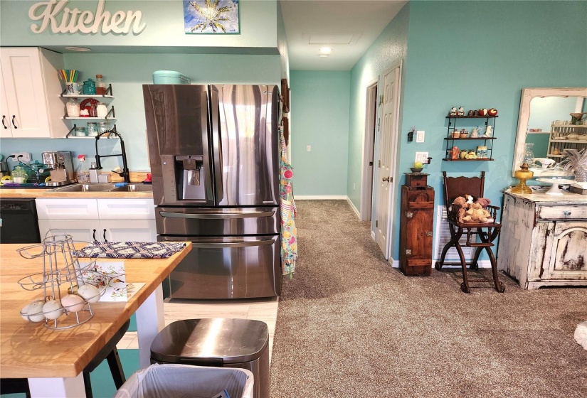 The entire upstairs has new carpet, new floor, all new paint, and new kitchen