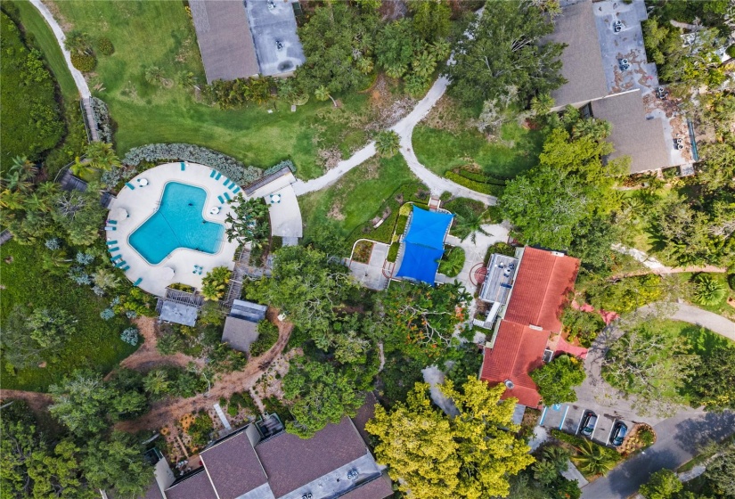 Overhead of Wilbanks pool