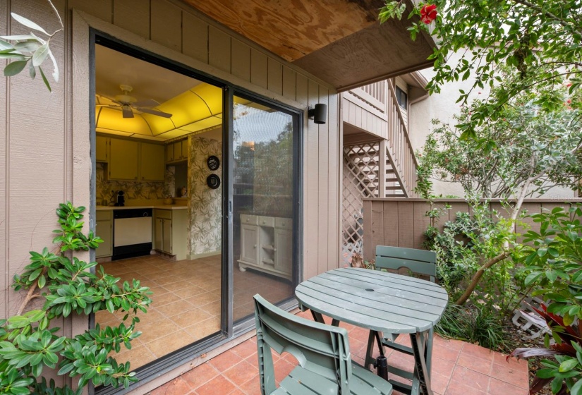 Front courtyard off kitchen