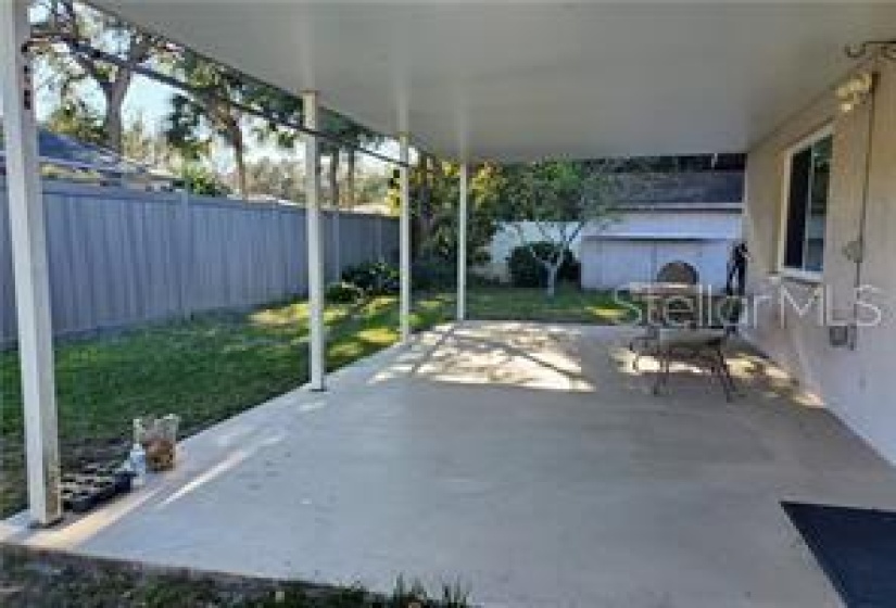 back patio area