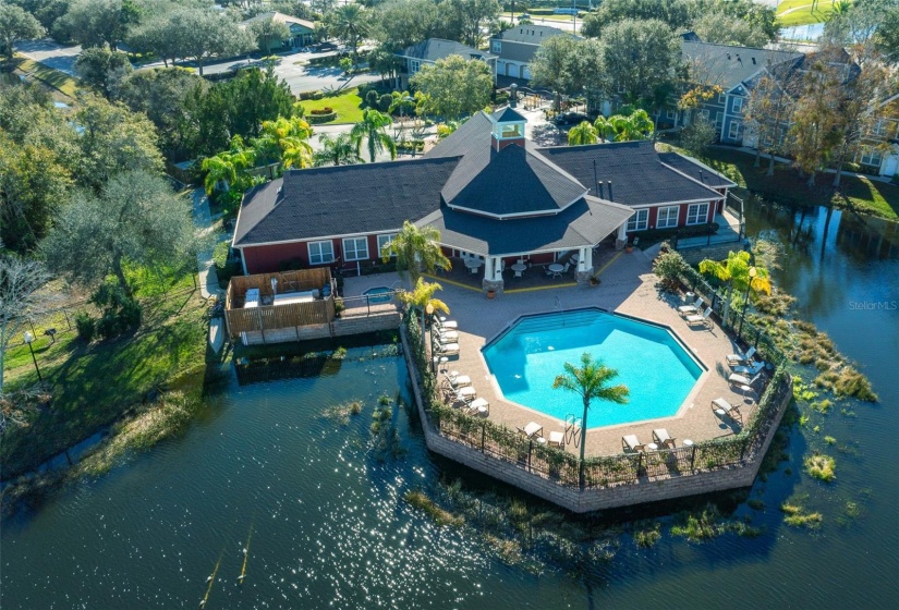 Community Pool Aerial View