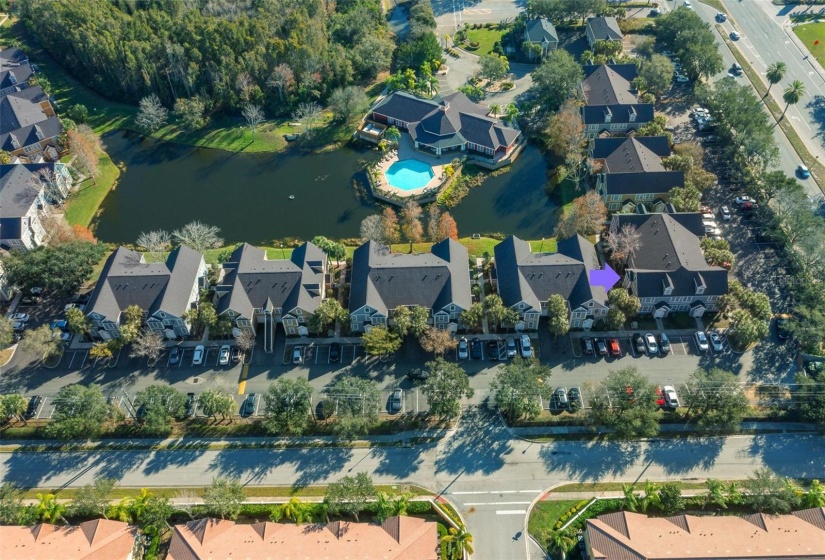 Community Aerial View with unit location